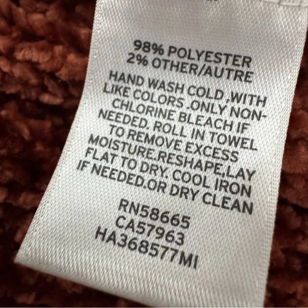 Halogen cottagecore normcore  burnt orange rust  sweater Cardigan duster